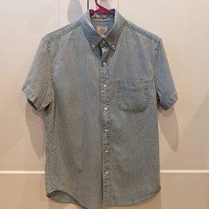 J Crew Short Sleeve Button Up - Chambray